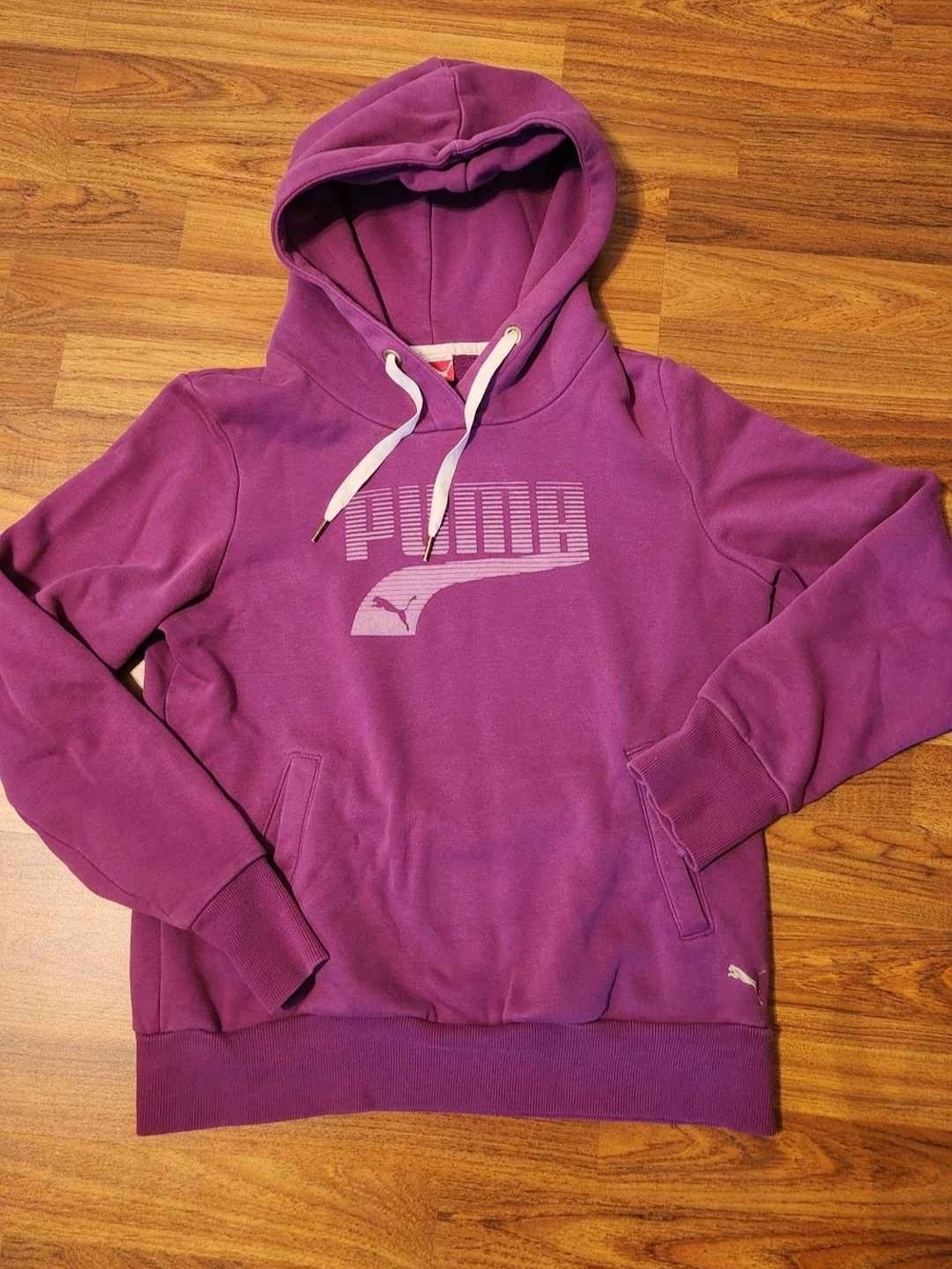 Puma Purple Crewneck Hoodie with Logo